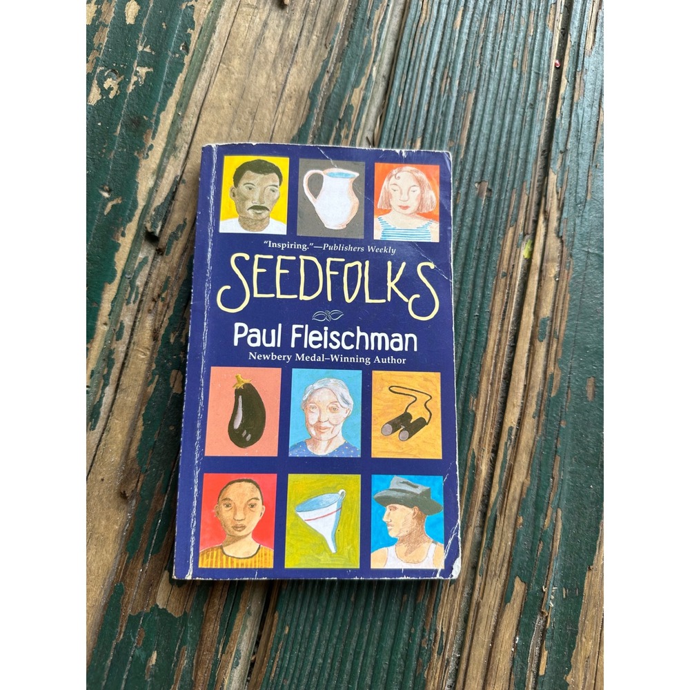 Seedfolks Paul Fleischman Paperback Novel HarperTrophy ISBN 9780064472074